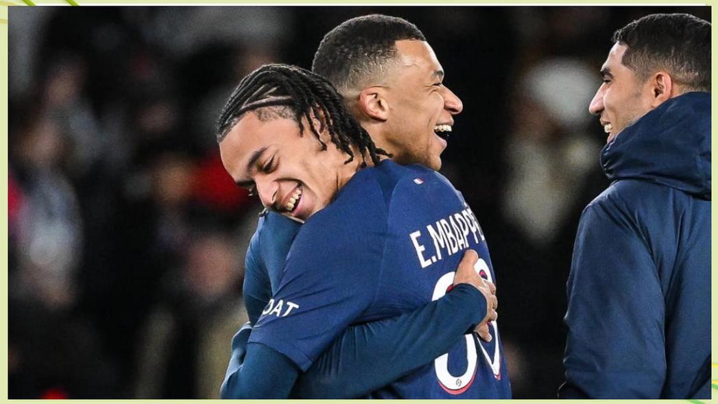 姆巴佩晒弟弟庆祝照：绝平巴黎的剧本太疯狂，我的明星男孩